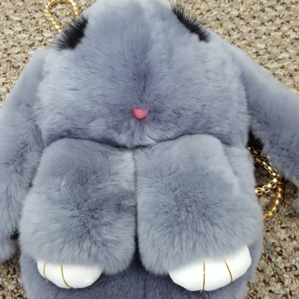 Rex Rabbit Fur Purse - Picture 2 of 5
